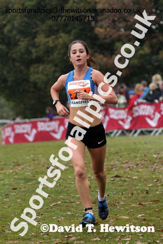 Junior women, National Cross Country Relays, Berry Park, Mansfield. Photo: David T. Hewitson/Sports for All Pics